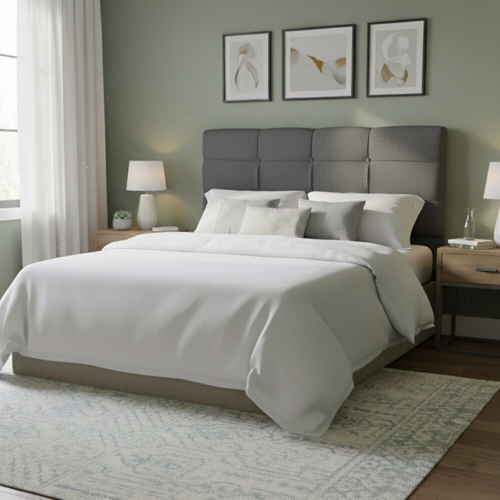 Respaldo London - Queen Gris