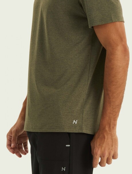 CAMISETA DEPORTIVA CON TEXTURA VERDE