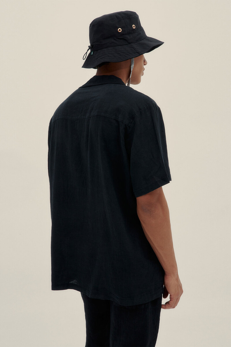 CAMP-COLLAR SHIRT Black