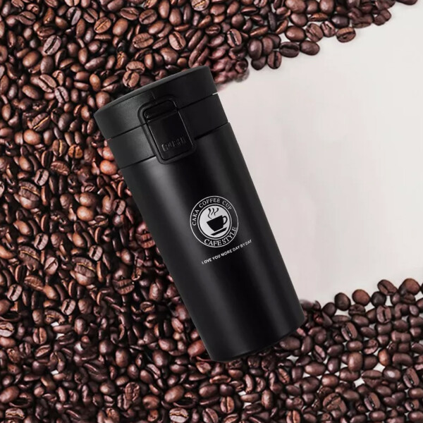 Vaso Térmico Para Cafe Y Te 350ml NEGRO