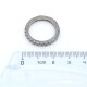 Anillo sin fin en oro 18k blanco y brillantes Anillo sin fin en oro 18k blanco y brillantes