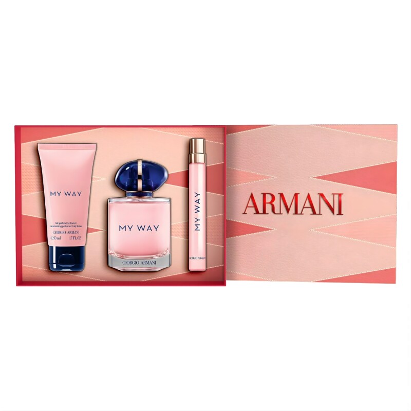 Set Perfume Giorgio Armani My Way EDP 90ml + 10ml + Body Lotion 50ml Para Mujer Aroma Floral Set Perfume Giorgio Armani My Way EDP 90ml + 10ml + Body Lotion 50ml Para Mujer Aroma Floral