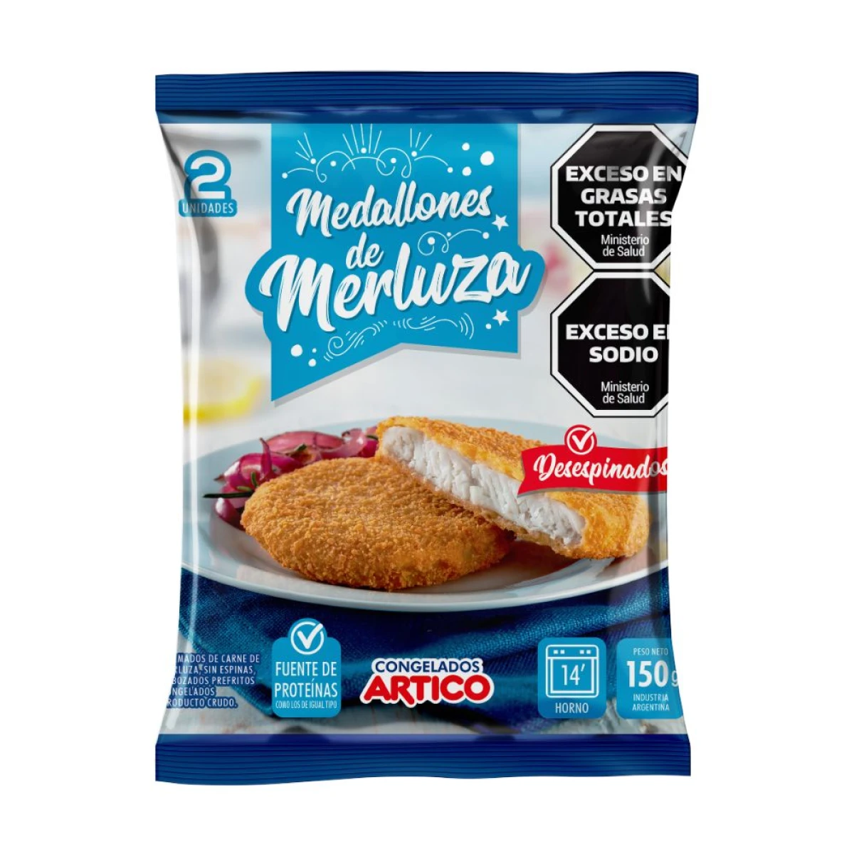 Medallón de Merluza áRtico 150 Grs 