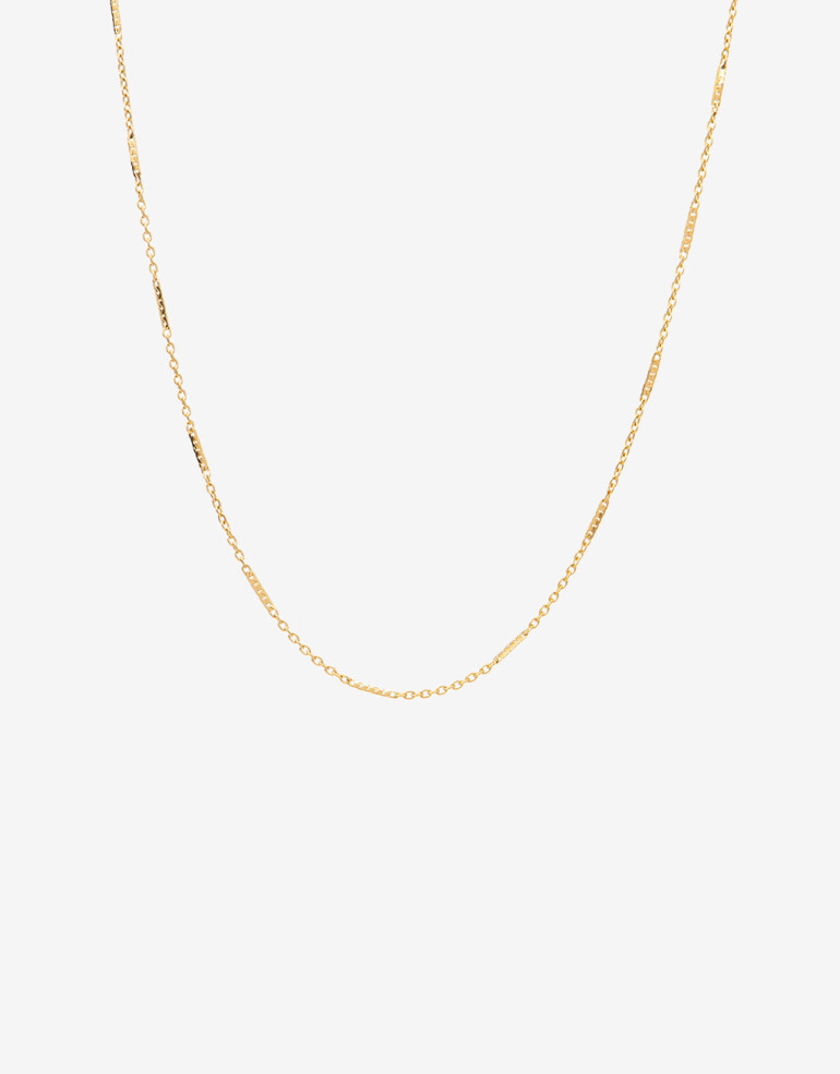 Collares Cortos Metal Collar De Cadena Acero - Dorado
