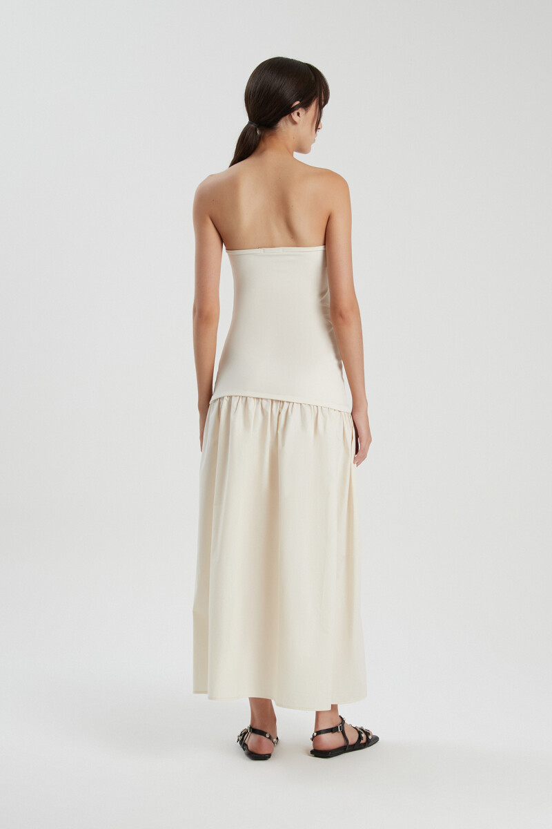 VESTIDO COLORADO Off White