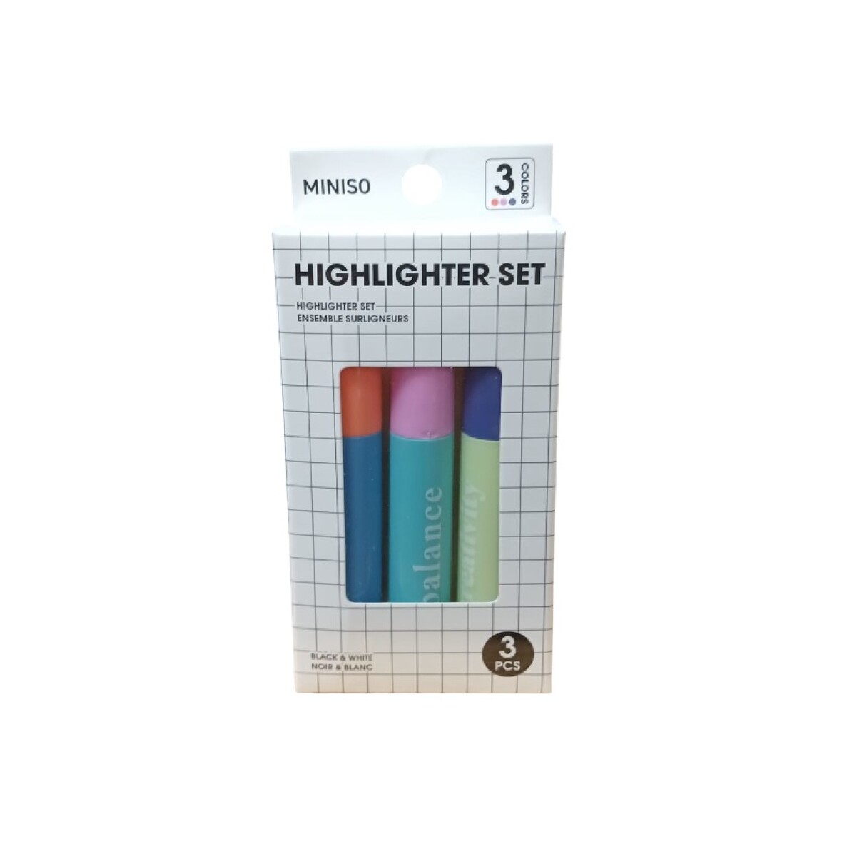 Resaltadores simley x3pcs 