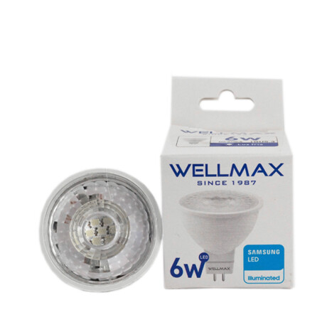 LAMPARA LED DICROICA 6W (EQUI 35W) GU5.3 BIPIN FRIA WELLMAX ++ N/a