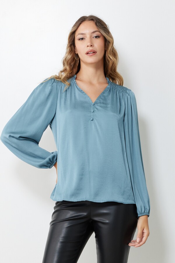 Blusa Satinada VERDE