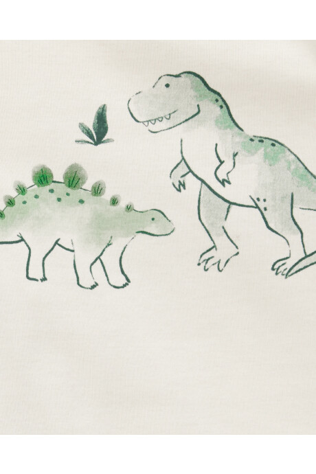 Set dos piezas de algodón, pantalón y body, diseño dinos Sin color