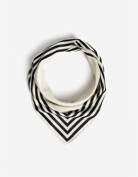 Pañuelos Raso Geométrico Pañuelo Estampado Geométrico - Combinacion Bicolor