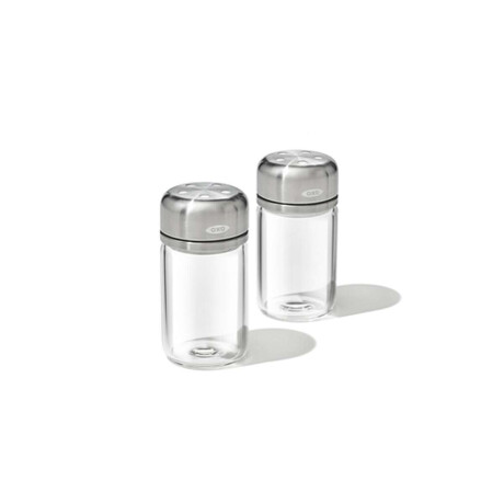Oxo Gg Juego De Salero Y Pimentero Ajustables De Vidrio