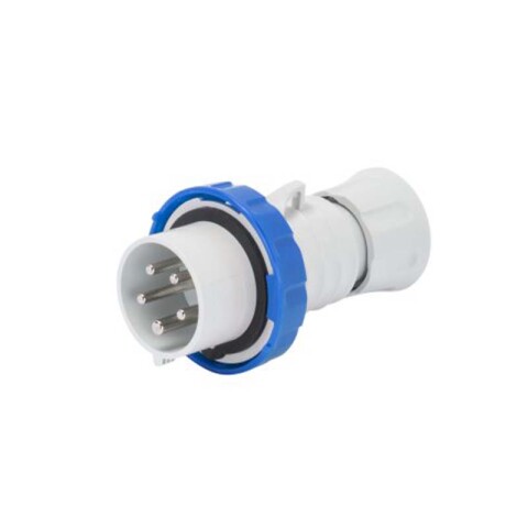 Ficha industrial 3P+T 32A 220V IP67 azul GG0038