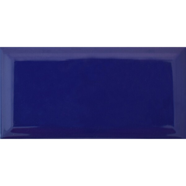 CERÁMICA BISELADA AZUL COBALTO BX "A" 10X20 CM Cerámica Biselada Azul Cobalto Bx "a" 10x20 Cm