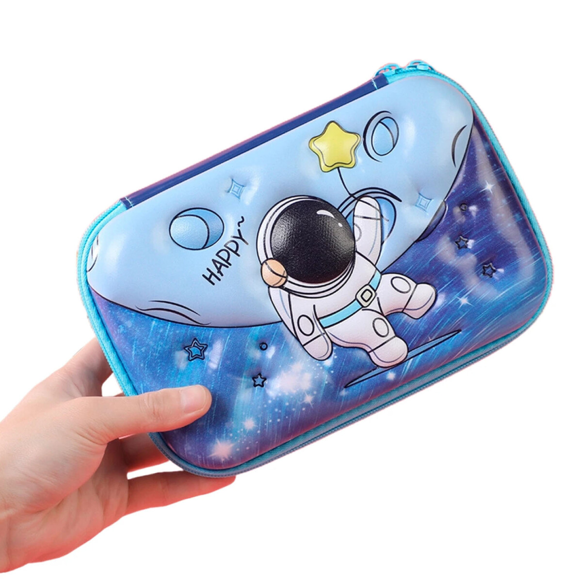 Cartuchera Rígida Escolar Infantil Brio con Divisiones - Astronauta 