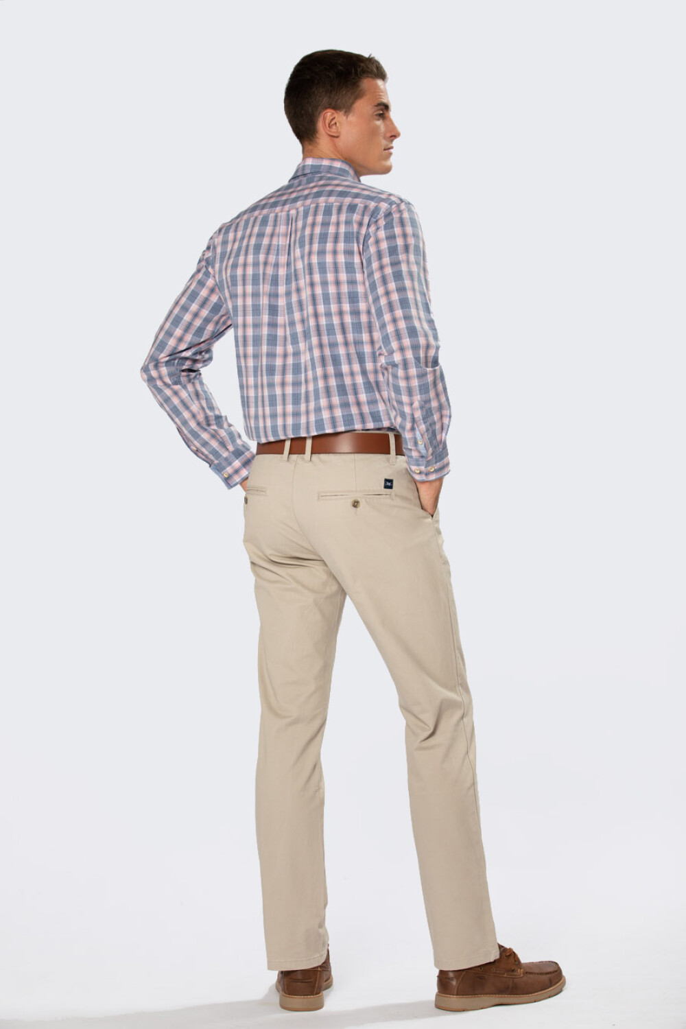 Pantalón Clásico 5 Bolsillos Beige Hombre