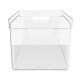 Organizador con asas clear 30x15x13 cm TRANSLUCIDO