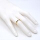 Anillo en oro 18k, brillante y zafiros carré Anillo en oro 18k, brillante y zafiros carré