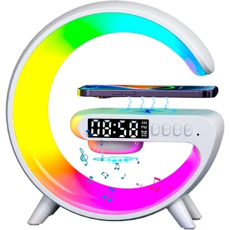 Veladora Cargador Parlante Inalámbrico Rgb Bluetooth G11 001