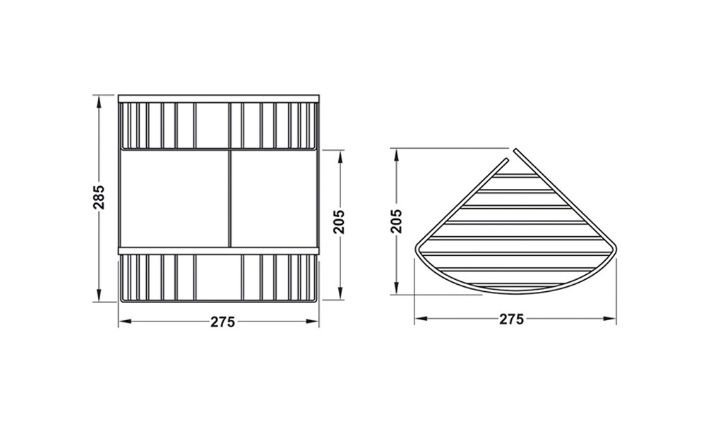 Cesta de baño doble rinconera Cesta De Baño Doble Rinconera