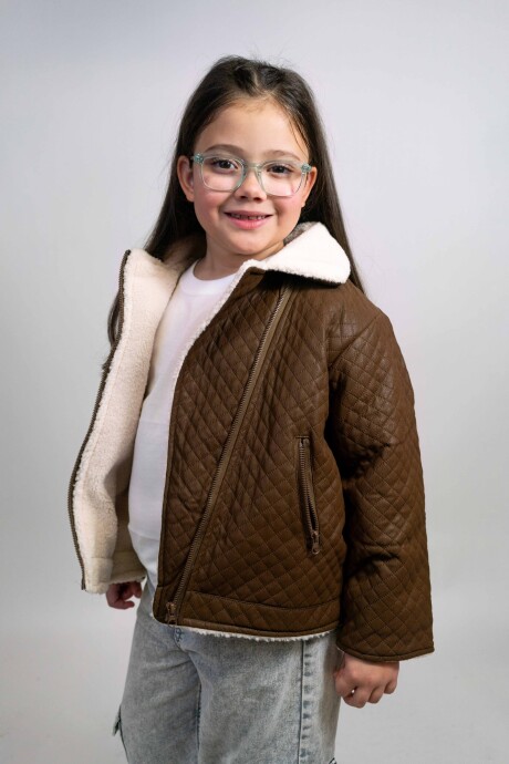 Chaqueta Corderito Chocolate