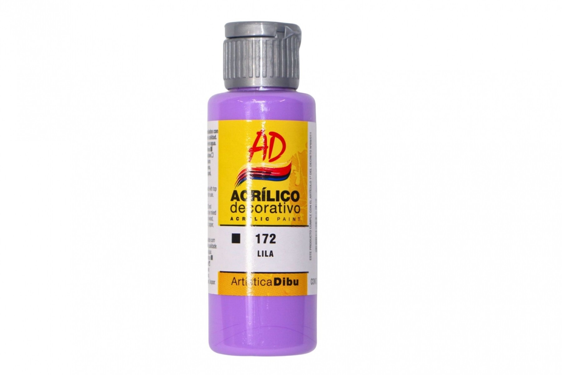 PINTURA ACRILICA ARTISTICA DIBU 60 ML. DIFERENTES COLORES - COLOR LILA 172 