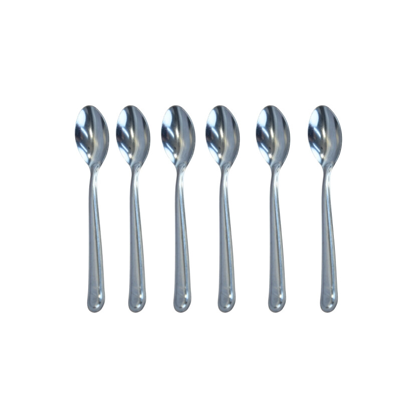 Set x6 mini cucharas PLATEADO