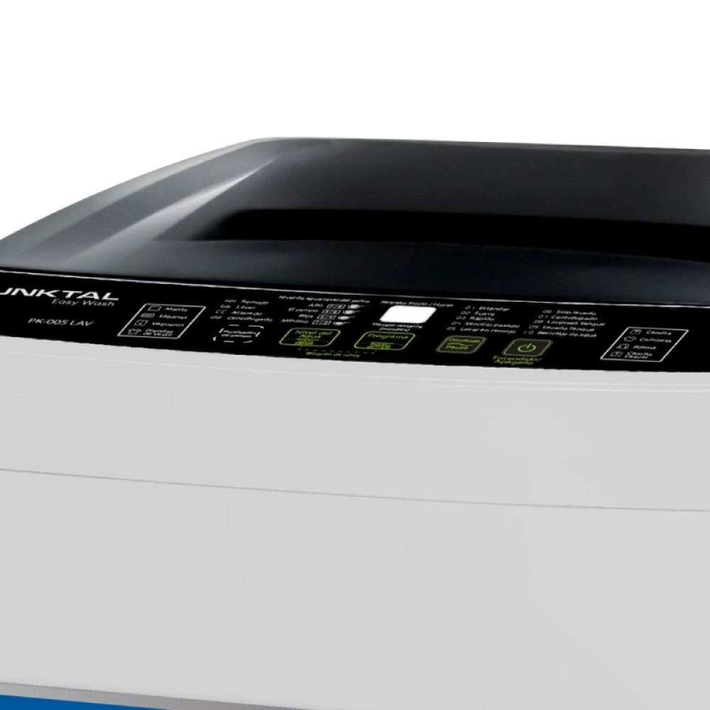 LAVARROPA CARGA SUPERIOR 5 KG.-10 PROGRAMAS-BOMBA-LUZ INT.-700 RPM blanco