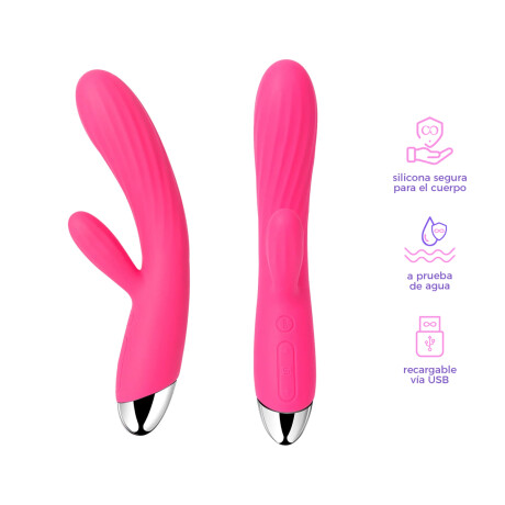 Vibrador Rabbit Flexible Con Calefacción Angel Vibrador Rabbit Flexible Con Calefacción Angel