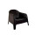 Silla Plastico Skarpo Jardin Liso Negro