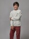 Sudadera Bordado Skate Gris Medio Melange