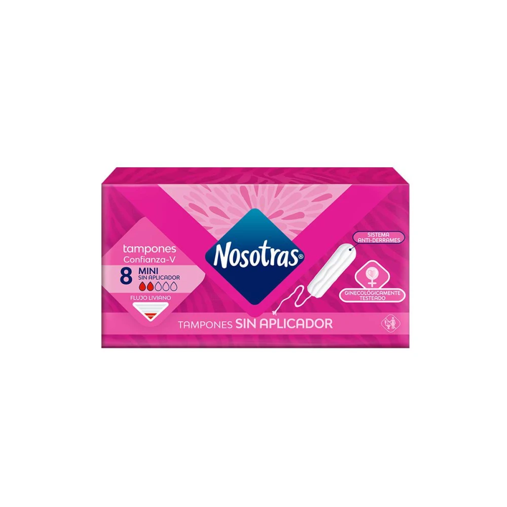 NOSOTRAS TAMP MINI PAQ. X 8 UNID.