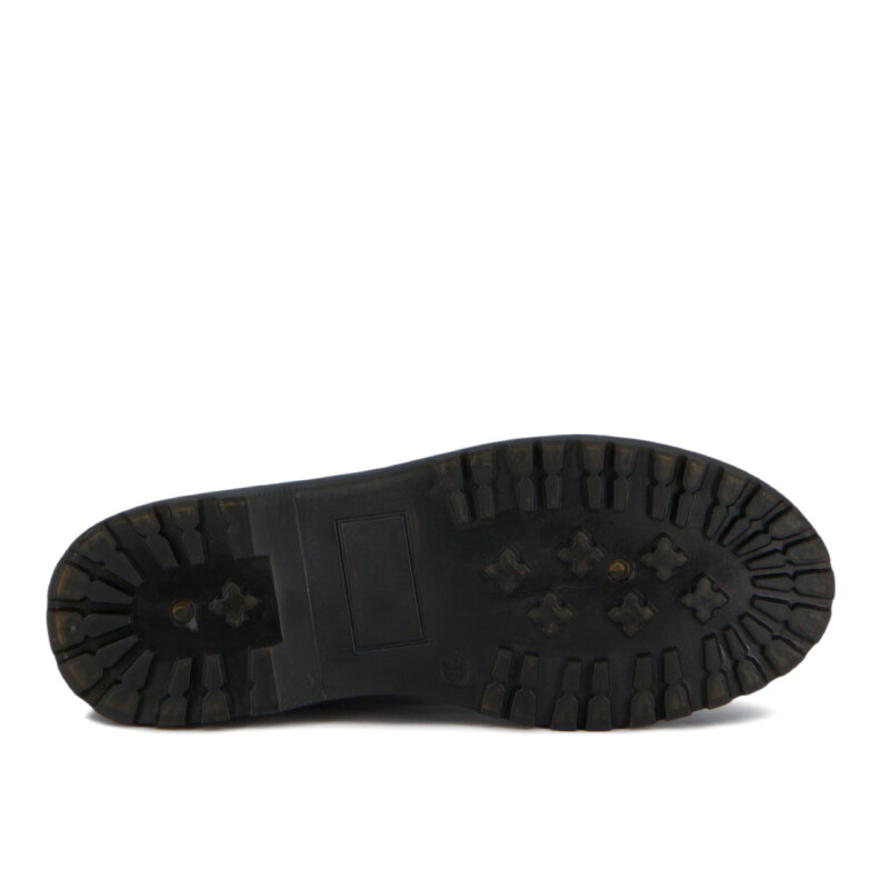 Darkness Botin De Dama Casual Con Elastico Suela Baja Negro