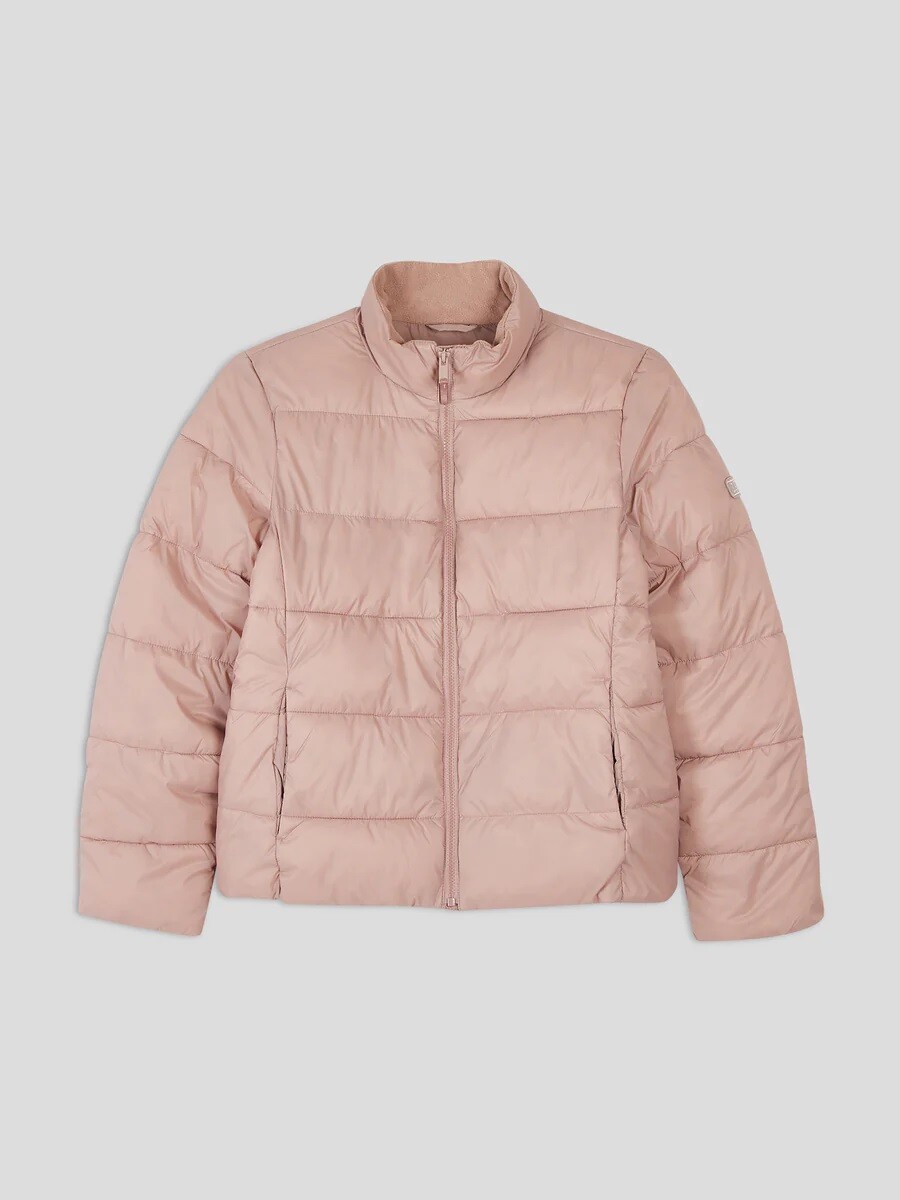 Campera Puffer Impermeable Mujer - Mauve Mist 