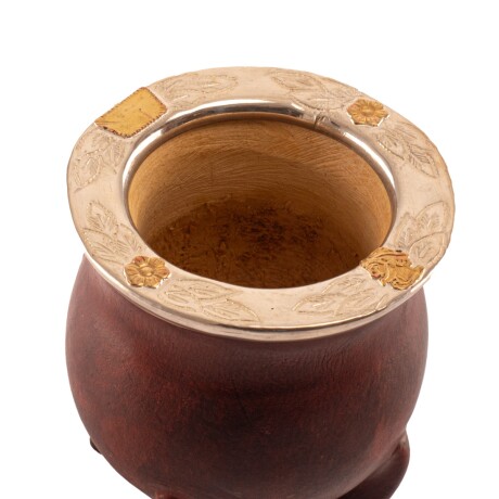 Mate porongo Plata y Oro M10