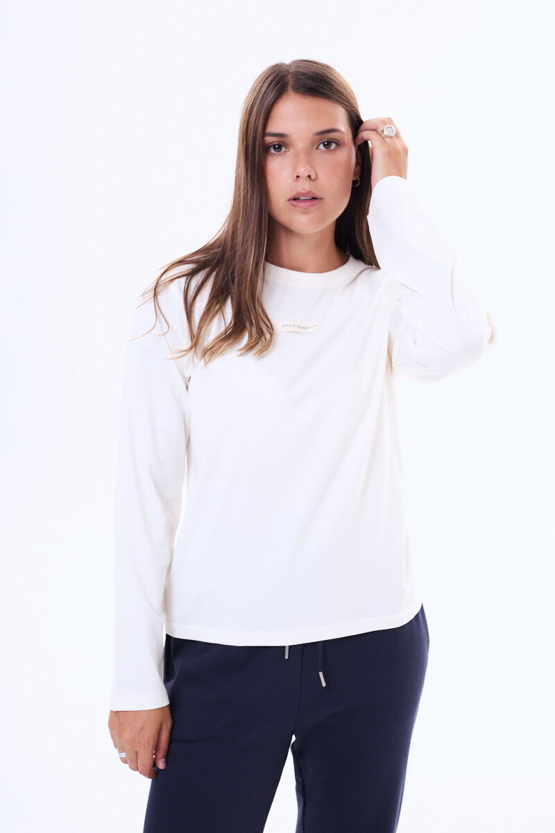 Remera manga larga Freya Crudo