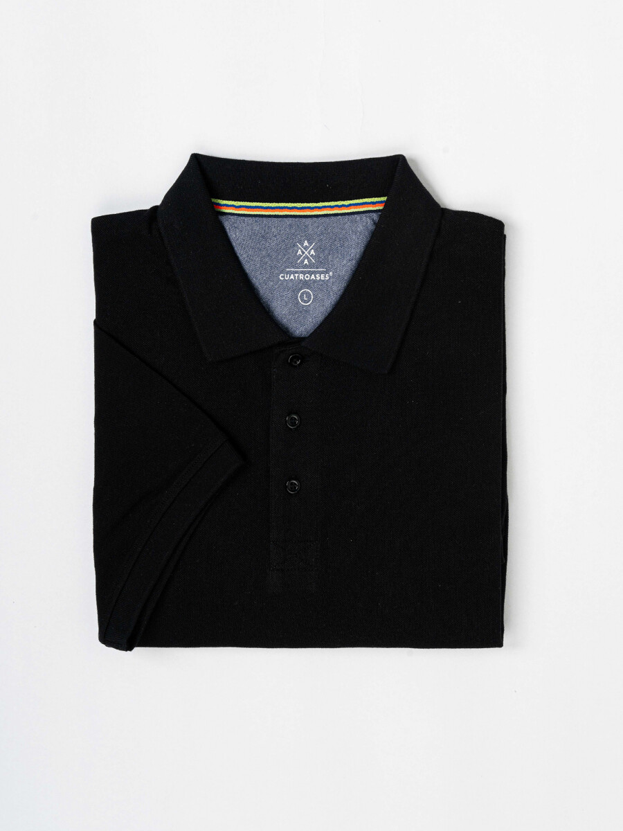 Remera m/c lisa - negro 