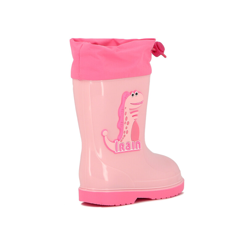 Macri Bota Lluvia C/ Dinosaurio y Cuellito - Niño/a Rosado