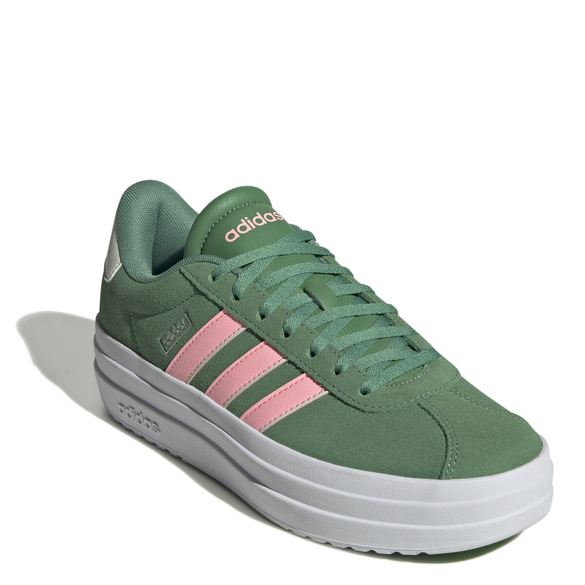 Championes de Mujer Adidas VL Court Bold Adidas - Verde - Blanco - Rosado 