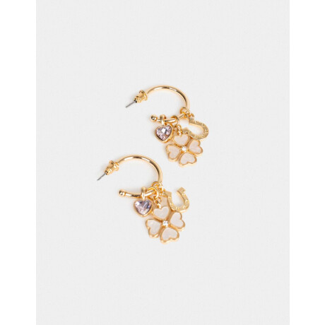 Aros Argollas Multi Dijes Dorado