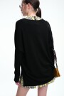 SWEATER ESCOTE V Negro