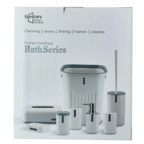 JUEGO DE BAÑO DE 8 PIEZAS JUEGO DE BAÑO DE 8 PIEZAS