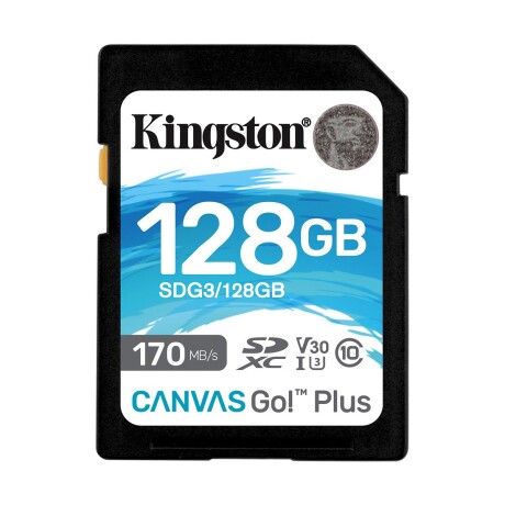 Tarjeta de Memoria SD Flash Kingston CANVAS Go! Plus 128GB No apica