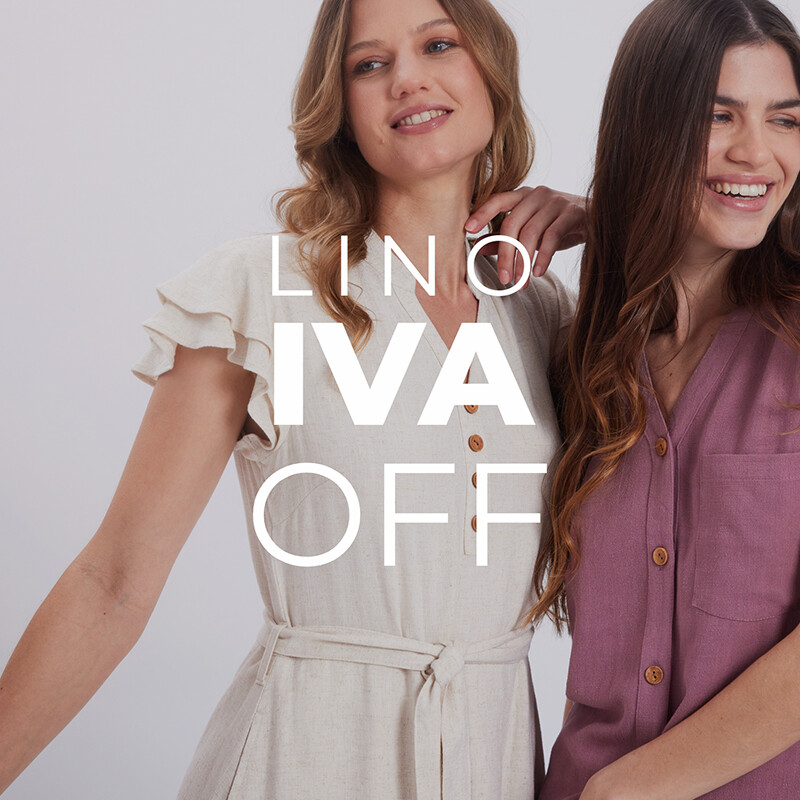 HAPPY DAYS - IVA OFF lino para ellas