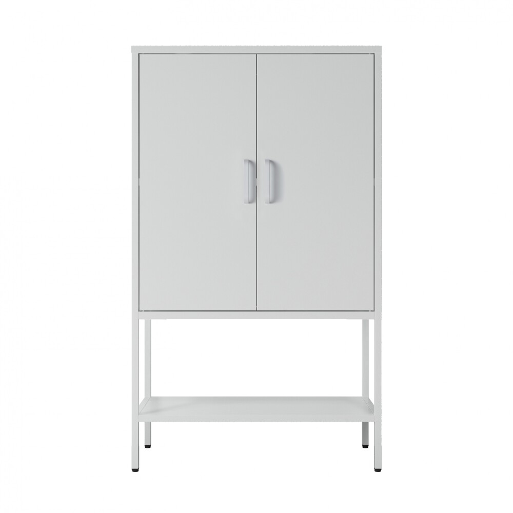 APARADOR 2P ALTO METAL BLANCO OLIVIA