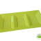 Bandeja Biodegradable Rectangular x3 Unidades Verde Limón