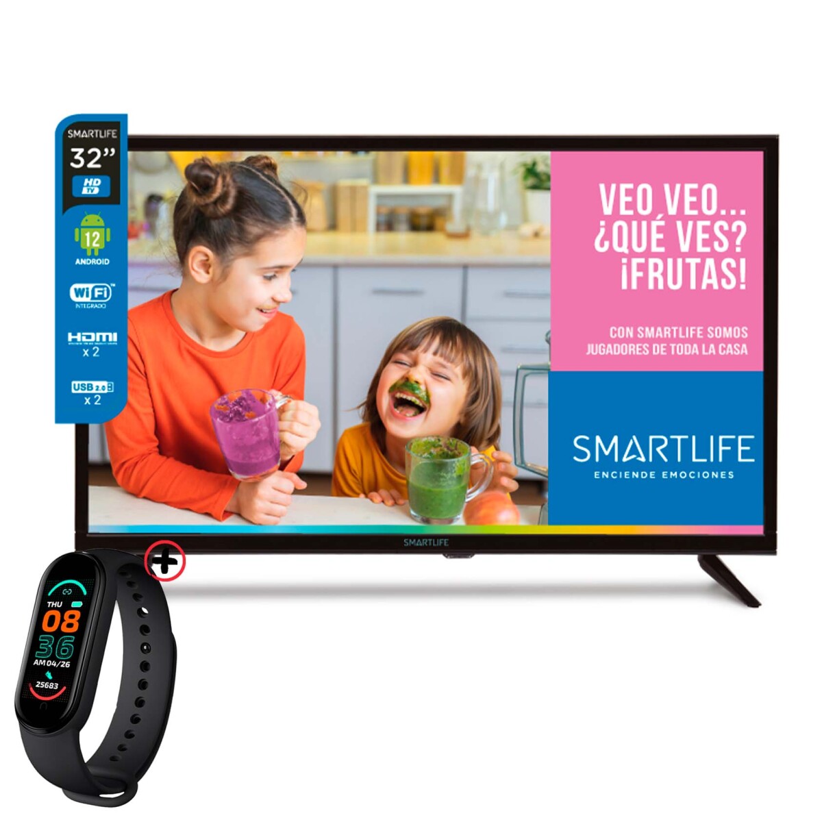Smartlife Tv Smart Led 32'' Android 12 Hdmi Wi-fi + Smartwatch 