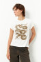 REMERA REPTILE Blanco