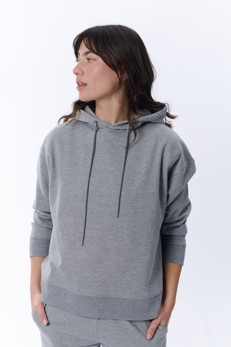 Canguro deportivo Oversize Gris melange