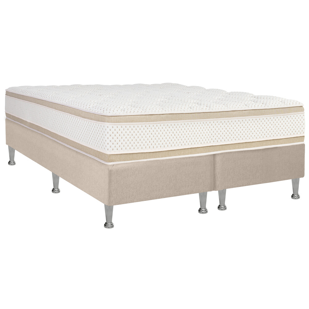 SOMMIER KING ESPUMA ALTA DENSIDAD IVORY