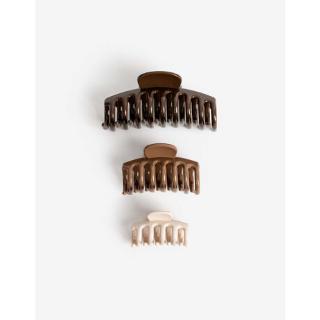 Set De Broches Combinacion Tricolor